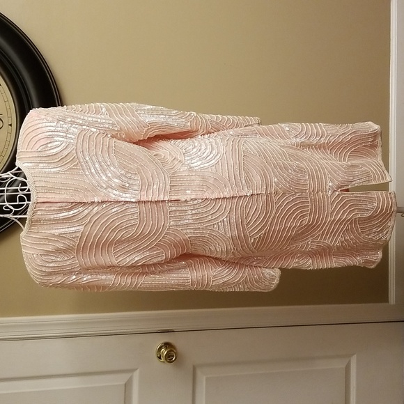 Stunning Vintage Gatsby Silk Sequined Dress - Picture 7 of 11